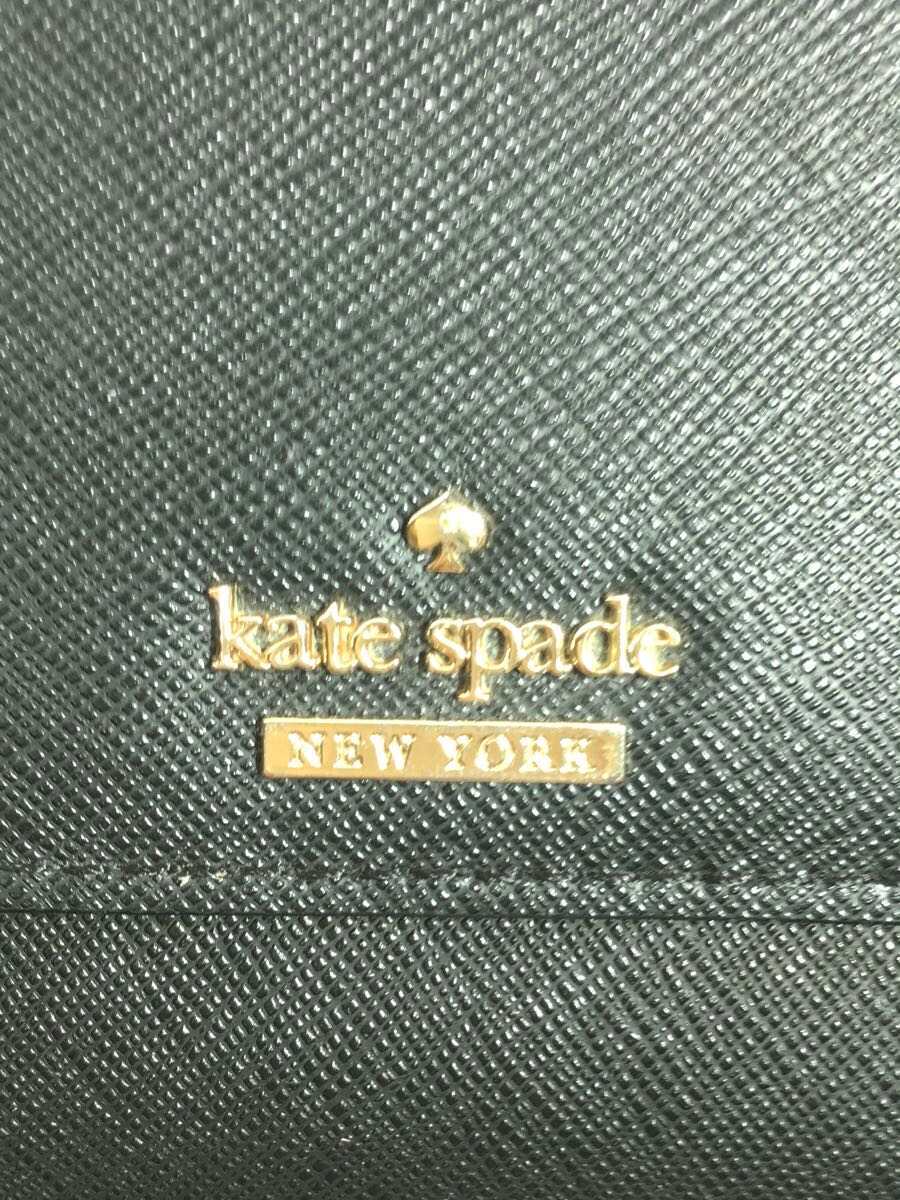 【中古】kate spade new york◆2つ折り財布/--/BLK/無地/レディース【服飾雑貨他】 3