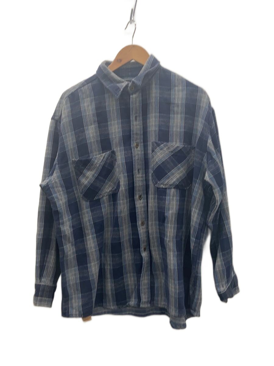 【中古】ST JOHN’S BAY◆ネルシャツ/XL/コットン/BLU/チェック【メンズウェア】
