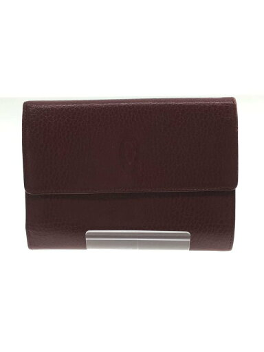 【中古】Cartier◆3つ折り財布/レザー/ボルドー/レディース//【服飾雑貨他】 【中古】Cartier◆3つ折り財布/レザー/ボルドー/レディース//【服飾雑貨他】