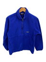 【中古】patagonia◆トップス/S/ポリエステル/BLU/無地/25735【メンズウェア】