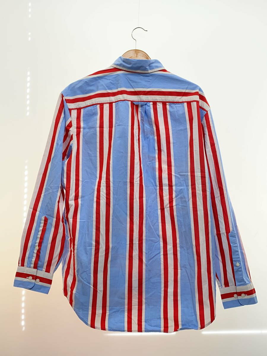 【中古】TOMMY HILFIGER◆長袖シャツ/M/コットン/BLU/ストライプ/MW34242【メンズウェア】