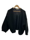 【中古】pinue◆カーディガン(厚手)/--/アクリル/BLK【レディースウェア】(4)