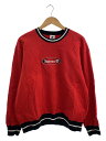 【中古】Supreme◆21SS/Timberland Crewneck/スウェット/M/コットン/RED【レディースウェア】