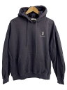 【中古】Perushu◆パーカー/M/コットン/PE032019BW/パープル/プリント/ペルージュ【メンズウェア】