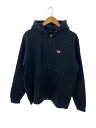 【中古】Mad Hectic◆ジップパーカー/L/コットン/BLK/チェック/0809HT-CLS03【メンズウェア】