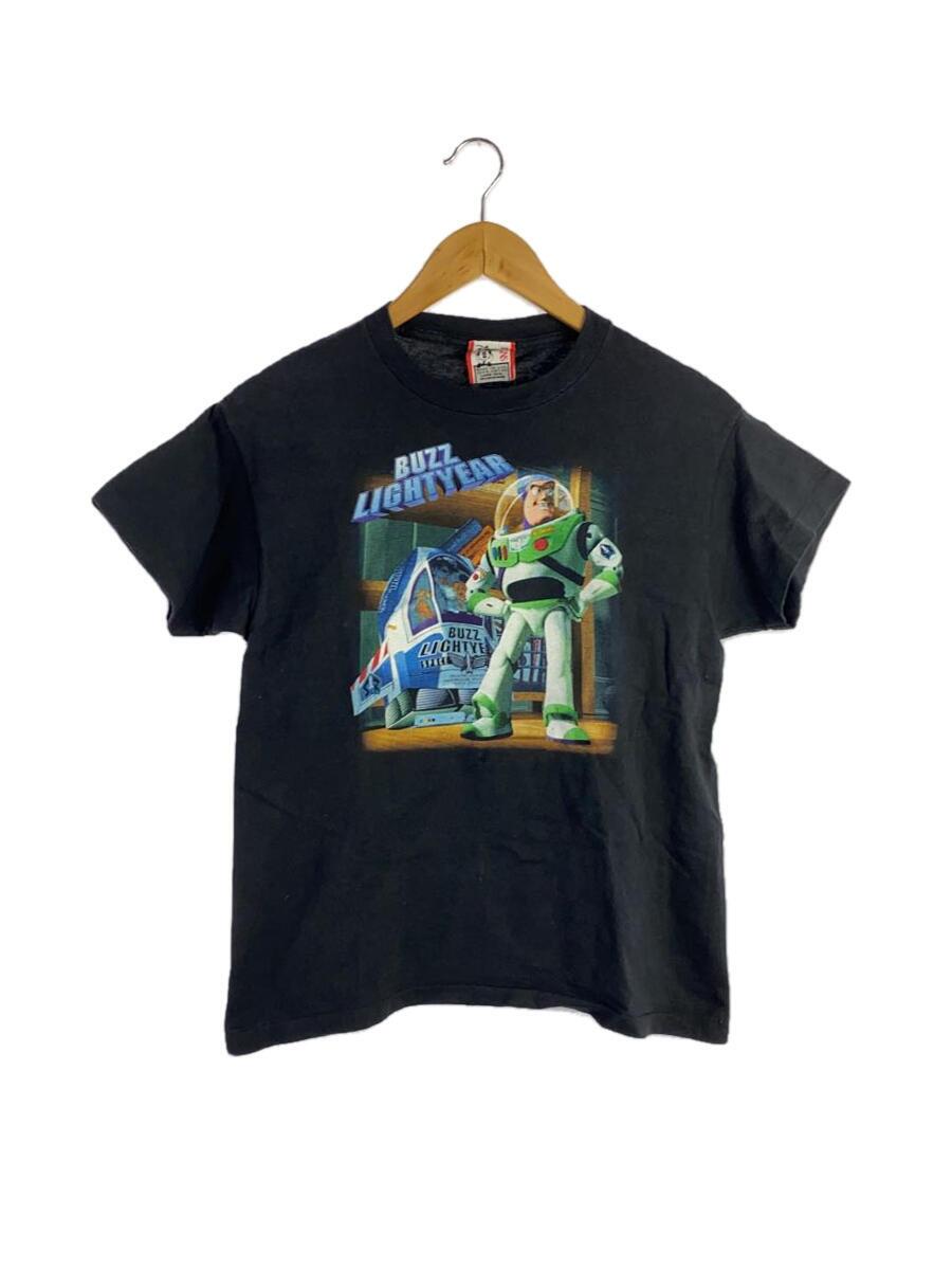 【中古】Disney◆90s/バズライトイヤー/赤タグ/Tシャツ/L/コットン/BLK【メンズウェア】