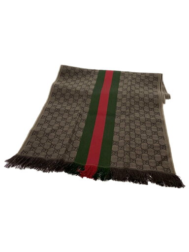 【中古】GUCCI◆マフラー/ウール/BRW/総柄/メンズ/147351 4G704【服飾雑貨他】 【中古】GUCCI◆マフラー/ウール/BRW/総柄/メンズ/147351 4G704【服飾雑貨他】