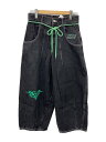 【中古】9090◆ナインティナインティ/ボトム/L/コットン/ブラック/NN1206【メンズウェア】