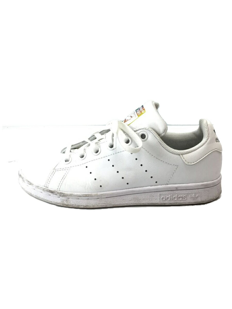 【中古】adidas◆ローカットスニーカー/22cm/WHT/フェイクレザー【シューズ】