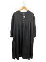 【中古】SWARM/長袖ワンピース/FREE/リネン/BLK/NS-24507【レディースウェア】(4)