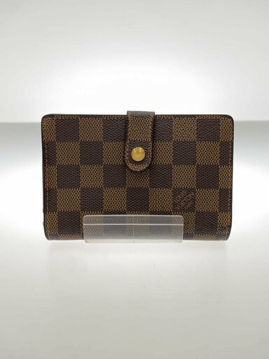 【中古】LOUIS VUITTON◆ポルト・モネ・ビエ・ヴィエノワ_ダミエ・エベヌ_BRW/PVC/BRW/レディース//【服飾雑貨他】 【中古】LOUIS VUITTON◆ポルト・モネ・ビエ・ヴィエノワ_ダミエ・エベヌ_BRW/PVC/BRW/レディース//【服飾雑貨他】
