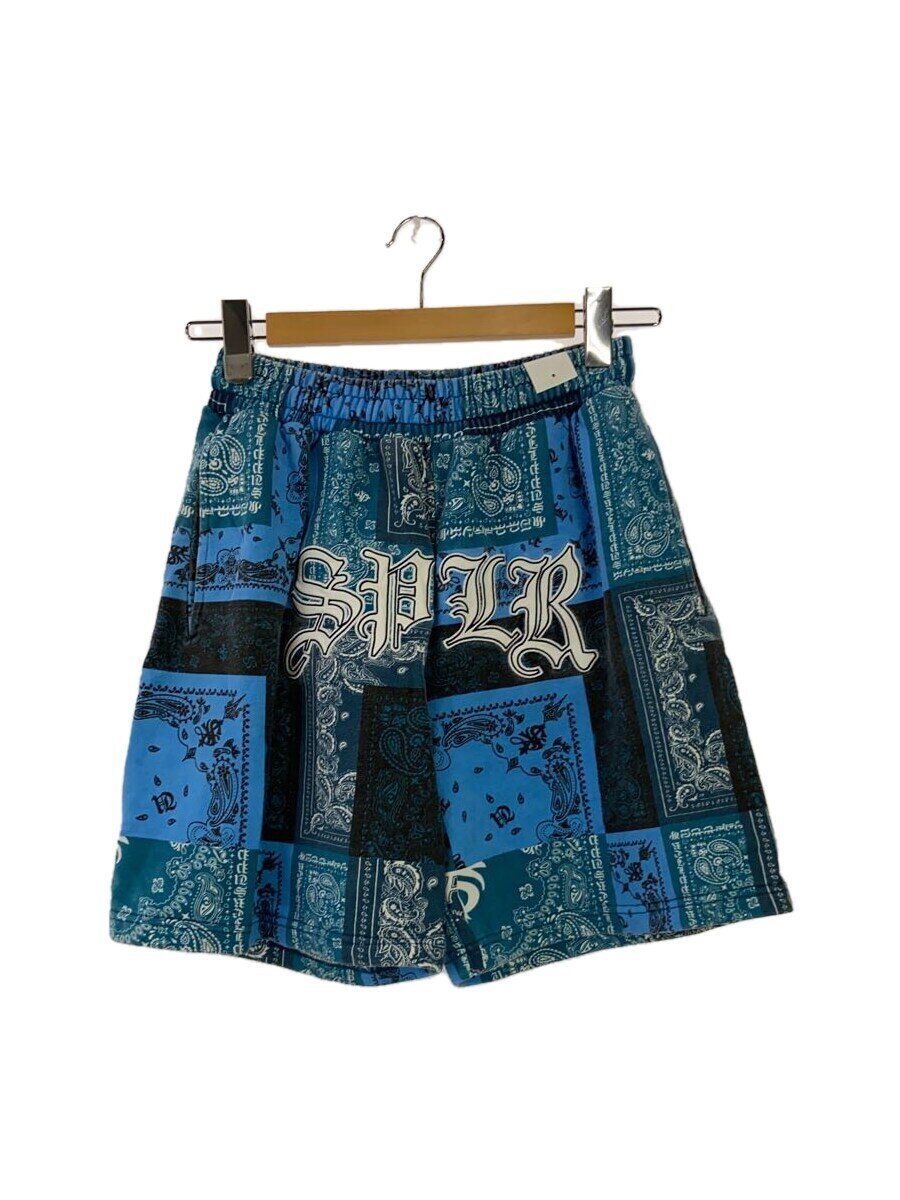 【中古】SUPPLIER◆バンダナ柄/ショートパンツ/S/コットン/BLU/ペーズリー【メンズウェア】