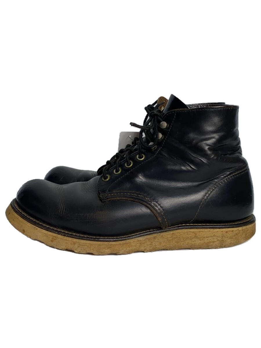 【中古】RED WING◆犬タグ/ブーツ/US8.5/BLK/レザー/08165●【シューズ】