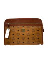 【中古】MCM◆セカンドバッグ/レザー/BRW/総柄//【バッグ】(4)