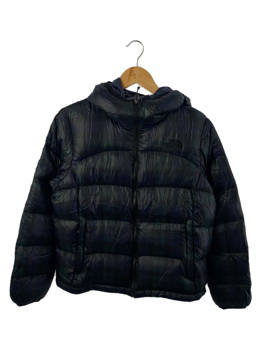 【中古】THE NORTH FACE◆ノベルティー アコンカグア フーディー/L/ナイロン/GRN/チェック/NDW18050/状態考慮【レディースウェア】