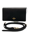 【中古】COACH◆ショルダーバッグ/レザー/BLK/無地/87401【バッグ】(4)