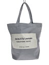 【中古】beautiful people◆トートバッグ/キャンバス/GRY【バッグ】(4)