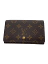 【中古】LOUIS VUITTON◆2)ポルト・フォイユ・トレゾール_モノグラム・キャンバス_BRW/PVC/BRW/総柄/レディース【服飾雑貨他】(4)