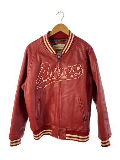 【中古】AVIREX◆レザージャケット・ブルゾン/--/牛革/RED/6141071【メンズウェア】 【中古】AVIREX◆レザージャケット・ブルゾン/--/牛革/RED/6141071【メンズウェア】