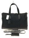 【中古】COACH◆ボストンバッグ/コットン/BLK/総柄/F1R-4253/2WAY【バッグ】