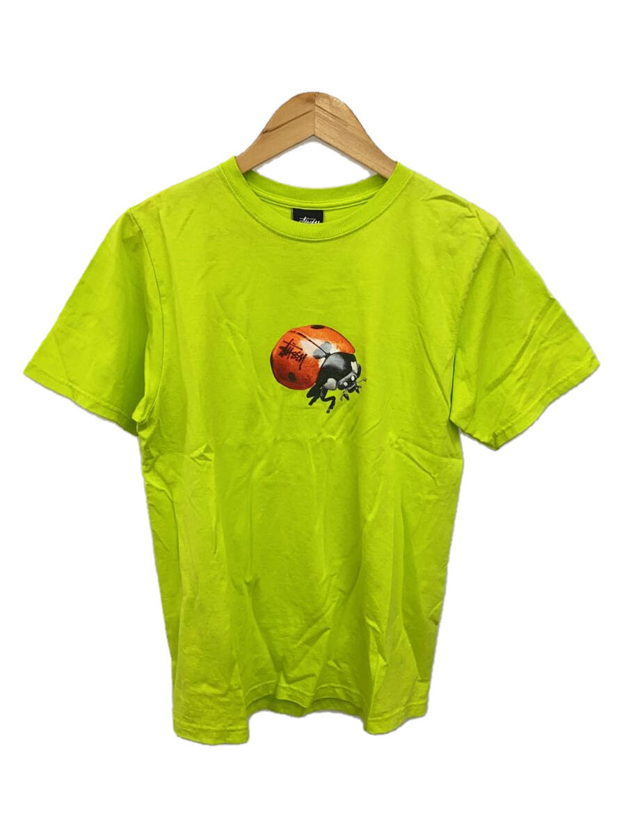 STUSSY◆LADYBUG TEE/半袖カットソー/Tシャツ/S/コットン/YLW/ホンデュラス製/STUS-1904899