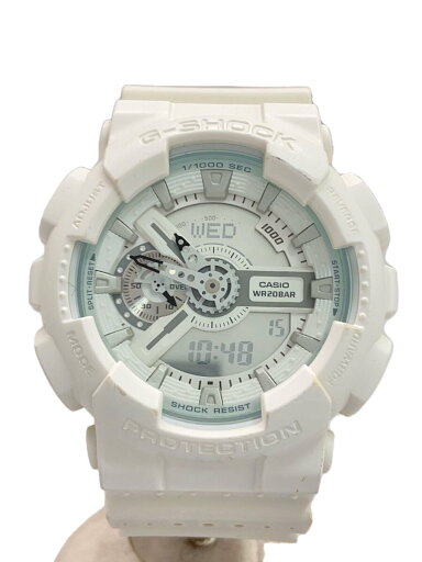 【中古】CASIO◆クォーツ腕時計・G-SHOCK/デジアナ/WHT/WHT【服飾雑貨他】 【中古】CASIO◆クォーツ腕時計・G-SHOCK/デジアナ/WHT/WHT【服飾雑貨他】
