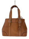 【中古】COACH◆ハンドバッグ/レザー/BRW/7588【バッグ】(4)