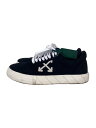 【中古】OFF-WHITE◆Low Vulcanized Canvas/43/BLK/キャンバス【シューズ】