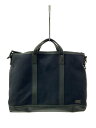 【中古】PORTER◆ブリーフケース/キャンバス/BLK/無地【バッグ】