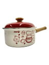 【中古】鍋/サイズ:18cm/RED/1.8L/meiji/カールファミリー/ホーロー【キッチン用品】