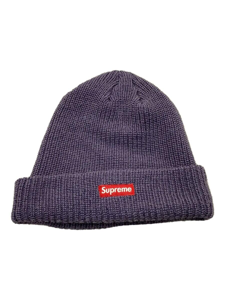 【中古】Supreme◆Heather Loose Gauge Beanie/ニットキャップ/FREE/アクリル/PUP/メンズ【服飾雑貨他】