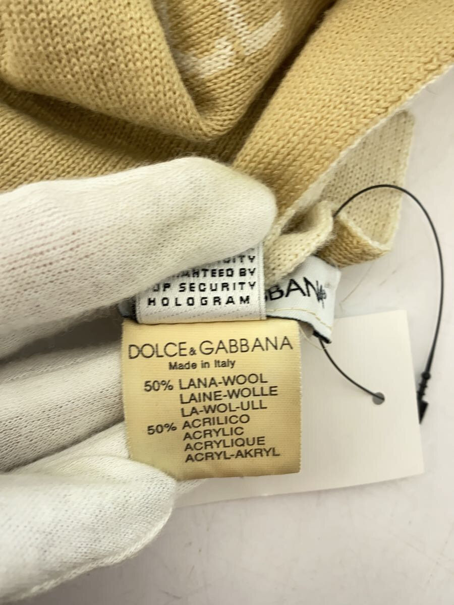 【中古】DOLCE&GABBANA◆マフラー/ウール/CRM/レディース【服飾雑貨他】