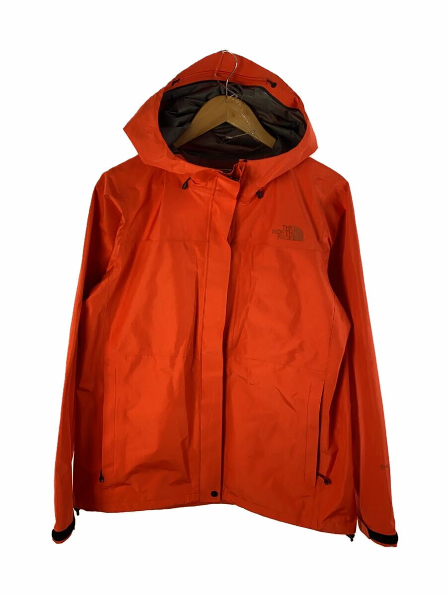 【中古】THE NORTH FACE◆CLOUD JACKET_クラウドジャケット/XL/ゴアテックス/ORN/無地【レディースウェア】