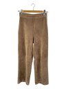 【中古】DRESSTERIOR◆20AW/コーデュロイジャージワイドパンツ/34/コーデュロイ/キャメル/無地/085-69043【レディースウェア】