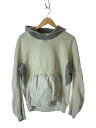 【中古】TAUPE◆リングパイルオーバーサイズフーディー/パーカー/3/コットン/WHT/無地/tpm20306003【メンズウェア】