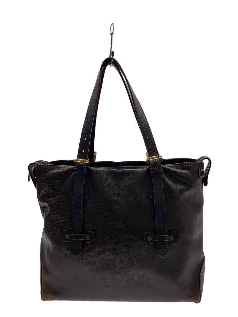 【中古】LOUIS VUITTON◆キオワ_ユタ/レザー/BRW【バッグ】