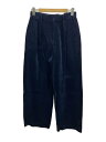【中古】6(ROKU) BEAUTY & YOUTH UNITED ARROWS◆コットン コーデュロイ パンツ/ワイドパンツ/38/コットン/NVY/8614...