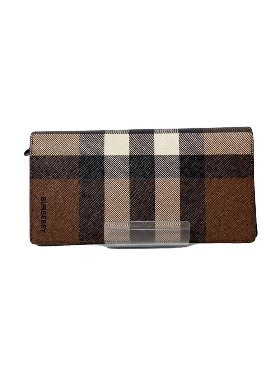 【中古】BURBERRY◆長財布/--/BRW/メンズ【服飾雑貨他】