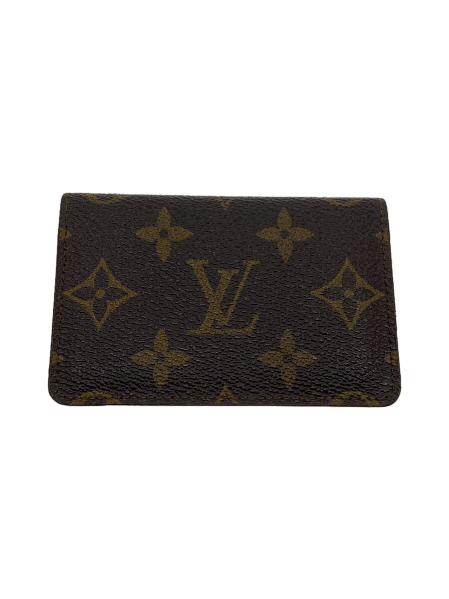 【中古】LOUIS VUITTON◆オーガナイザー・ドゥ・ポッシュ_モノグラム・キャンバス_BRW/レザー/BRW/メンズ【服飾雑貨他】