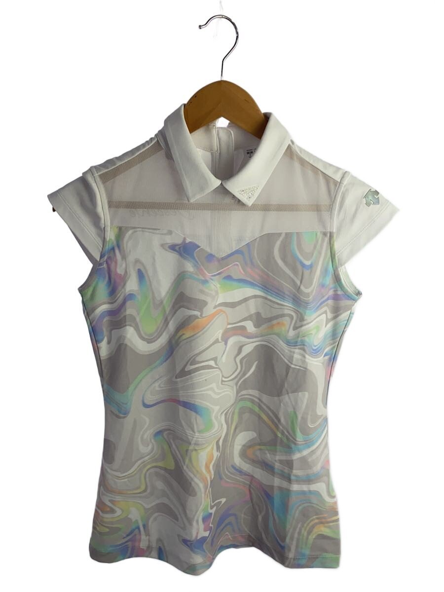 【中古】DESCENTE◆ゴルヅウェアー/M/WHT/DGWRJA03【スポーツ】