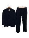 【中古】BURBERRY BLACK LABEL◆セットアップ/ウール/BLK/無地【メンズウェア】
