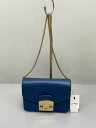 【中古】FURLA◆ショルダーバッグ/--/BLU/無地//【バッグ】