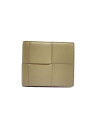 【中古】BOTTEGA VENETA◆カセット コインパース/レザー/KHK/メンズ【服飾雑貨他】