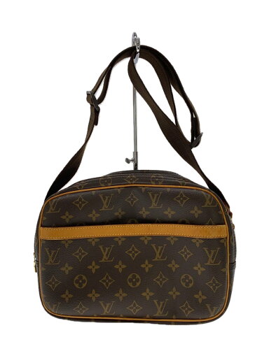 【中古】LOUIS VUITTON◆リポーターPM_モノグラム・キャンバス_BRW/PVC/BRW【バッグ】 【中古】LOUIS VUITTON◆リポーターPM_モノグラム・キャンバス_BRW/PVC/BRW【バッグ】