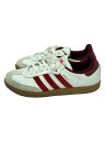 【中古】adidas◆ローカットスニーカー/25cm/WHT【シューズ】