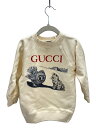【中古】GUCCI◆スウェット/90cm/コットン/CRM/653687 XJE4K【キッズ】