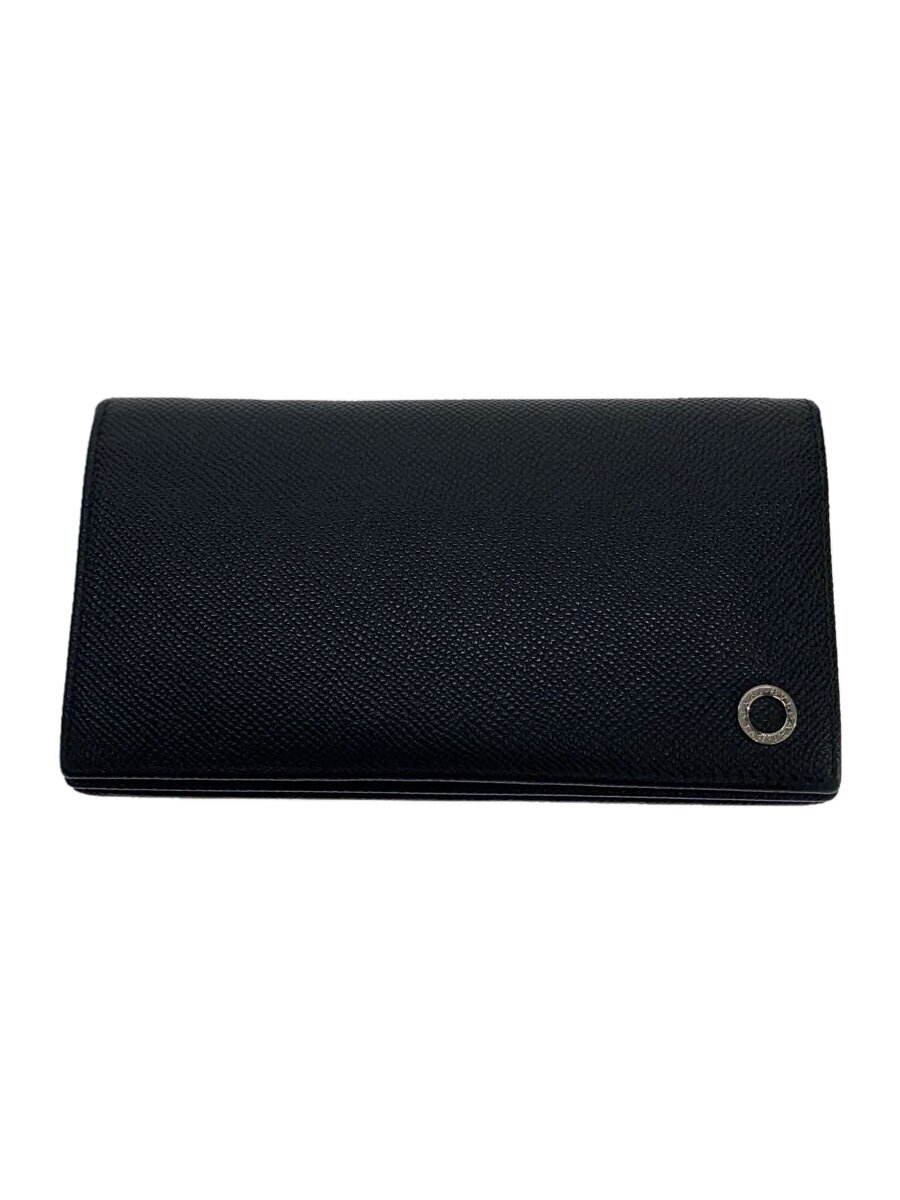Rakuten - 【中古】BVLGARI◆長財布/レザー/BLK/無地/メンズ【服飾雑貨他】