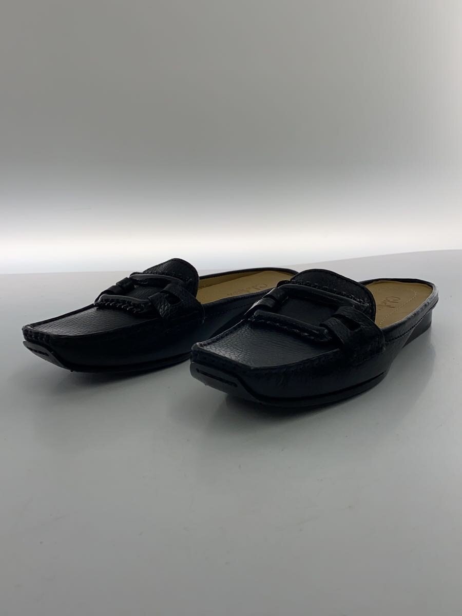 【中古】COLE HAAN◆レザーミュールローファー/--/BLK/レザー【シューズ】 2