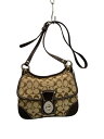 【中古】COACH◆ショルダーバッグ_シグネチャー_ベージュ/キャンバス/BRW【バッグ】(4)