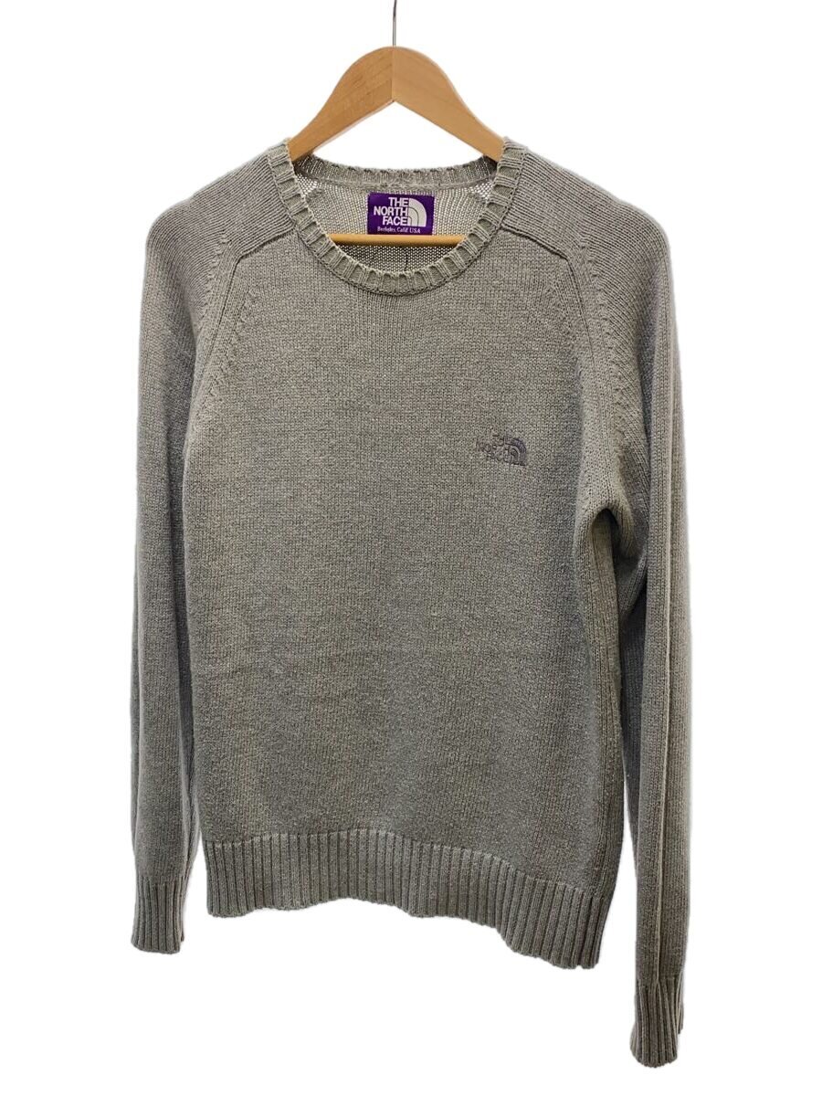 【中古】THE NORTH FACE PURPLE LABEL◆セーター(薄手)_NT6402N/M/コットン/GRY【メンズウェア】